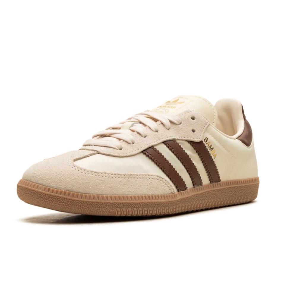 Adidas Samba Cream and Brown Sneakers